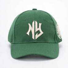 1 Herren NEW YORK Geometrisches Buchstaben bestickter Baseballcap, Outdoor einstellbar, Sonnenschutz, Lässig Kappe, geeignet für Frühling und Herbst Reisen, Strand Urlaub