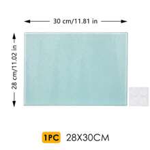 7,87 x 11,02 Zoll großes Glasschneidebrett, Sublimationsrohling, kratzfest, hitzebeständig, strukturiertes Muster, personalisierbares Geschenk, geeignet für die Zubereitung von Speisen – ideal für Weihnachten, Halloween, Ostern, Thanksgiving, Muttertag