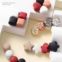 3 chiếc ghim nam châm Hijab cao cấp chắc chắn, nam châm Hijab đa năng không vướng, ghim Hijab từ tính chuyên nghiệp không cần ghim, kẹp Hijab từ tính cho nữ, phụ kiện treo khăn quàng cổ cho nữ - truyền thống - Xem 4