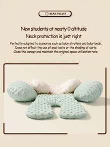 1 pieza Almohadilla para cochecito de bebé, cojín de asiento con lunares de felpa para todas las estaciones, accesorio para cochecito, ayuda para caminar y colchoneta para dormir para el carrito de bebé - Multicolor - Ver 6