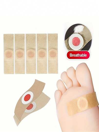 36/24/12/6pcs FootCarePro Callus Remover Pads, Non-Electric Plastic Foot Care Kit For Corns & Cuticles, Easy Home Application, No Battery Needed, Corn And Callus Treatment Stickers, Foot Care Adhesive Patches