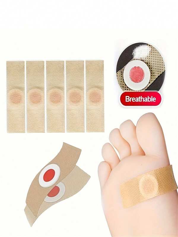 36/24/12/6pcs FootCarePro Callus Remover Pads, Non-Electric Plastic Foot Care Kit For Corns & Cuticles, Easy Home Application, No Battery Needed, Corn And Callus Treatment Stickers, Foot Care Adhesive Patches