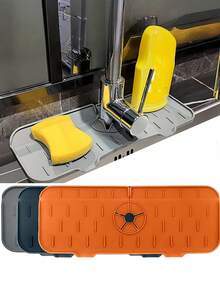 1 件装加厚硅胶水龙头防溅罩，水龙头防溅盖和吸水排水垫 - 耐用的厨房和浴室水槽配件 - 彩色 - 查看 6