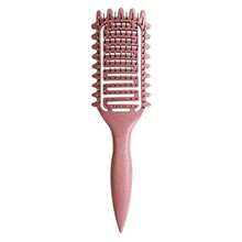 Asymmetrical Curly Shaping Hair Brush, Define & Fluff Hair, Scalp Massage, Detangle Comb - Multicolor - View 18