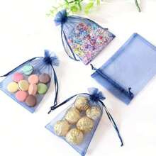 50pcs Vibrant Colorful Drawstring Organza Gift Bags - Assorted Sizes (Small, Medium, Large) For Weddings, Party Favors, Jewelry Storage & Organizing,Birthday Party Gift Gift And Candy Wrapping, Party Gift Bag | Organza Textile Bags, Jewelry Bags Gift Bags Elegant,