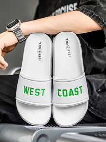 Men's Slippers, Men's Sandals, White Men's Slippers, Soft-Sole Men's Slippers, Comfortable Slip-On Slip-On Men's Slippers, Casual Versatile Comfortable Men's Slippers