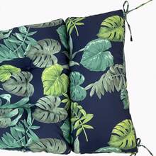 Adirondack Chair Cushions With Head Pillow&Puttee, Waterproof & UV-Proof High Back Patio Chair Cushions,Patio Furniture Pads Seat Cushion Mat For Indoor Outdoor - 綠色樹葉 - 查看 10