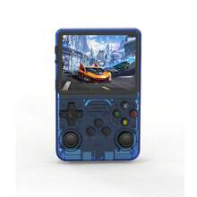 GAMINJA R36S Consolă de jocuri portabilă retro clasică cu sursă deschisă, ecran IPS de înaltă definiție de 3,5 inchi, sistem Linux, memorie încorporată de 64 GB, peste 16000 de jocuri, acceptă mai multe emulatori, player portabil de jocuri portabil - Multicolor - Vizualizare 12