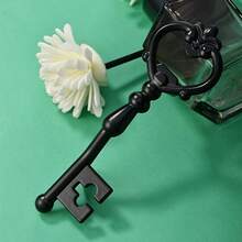 Antique 2pcs Zinc Alloy Cabinet Handles With 2.28" Hole Spacing - Vintage Metal Drawer Pulls For Home Decor With Keyhole - Multicolor - View 2