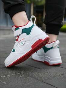 Teenagers Classic Low-Top Leather Sneakers, Spring & Autumn, Simple & Fashionable, Lace-Up, Athletic, Versatile Casual Skateboard Shoes