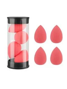 4pcs Super Soft Makeup Sponges, Multi-Color Options, Dry & Wet Use, Fine Texture, Non-Absorbing, Mini Water Drop Makeup Blenders - Multicolor - View 9
