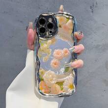 Fundas para celular 11, 12, 13, 14, 15, 16 Plus, Pro, Promax, XSMAX, XS/X. Diseño ondulado electrochapado. Alta gama, calidad superior. - Blanco - Ver 6
