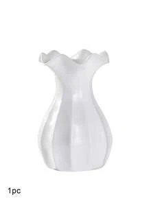 1pc Plastic Flower Vase,Home Decor,Flower Vase,Centerpiece,Table Decor Gifts Birthday Graduation Room Decor Glass Vase - White - View 14
