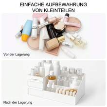 Aufbewahrung Make Up Kosmetik Organizer mit Schubladen Multifunktion Organizer Schminkbox Einfache Lippenstift Dresser Skincare für Schlafzimmer Badezimmer