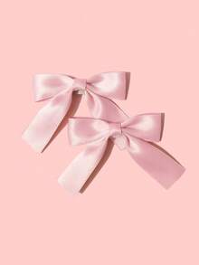 2pcs Pet Bowknot Hair Clips, Cute Cat/Dog Side Clips & Top Clips Hair Accessories