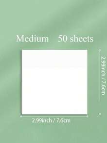 [50pcs] Transparent Sticky Notes, 3-6 Sizes Clear Sticky Notes Pads, Waterproof Self-Adhesive Translucent Sticky Notes For Annotating Books, See Through Sticky Notes For School & Office The Ideal Choice For School Halloween Gifts Kids Back To School - Multicolor - View 7