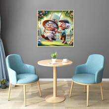 Summer Must-Have,2025 Best SellerLILEIDECO Painting Kits Adults 5D Art Paint With Round Diamonds Full Drill Gem Art Backpack Cow Painting Kit Home Wall Decor Gifts 12x12inch