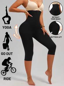 1 Stück Hochtaillierte formende Yoga-Hose mit Knocheneinlage in der Taille, Taillenformung und Po-Anhebung für Fitness-Workouts und den täglichen Gebrauch