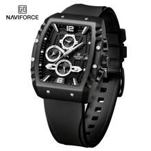 NAVIFORCE NAVIFORCE Multifunction Men's Wristwatches Silicone NFRM8025 Waterproof Sports Male Watches Casual Quartz Calendar Man Chronograph ,For Men, For Boyfriend, Birthday, Gifts, Climbing,Outdoor