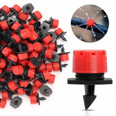 50/100 Micro Bico Gotejador Ajustável Irrigador De Jardim