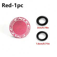 1 件 ENLEE 自行车曲柄组防尘罩，带 1.8 厘米和 2 厘米橡胶圈，耐用铝合金曲柄罩，带印花图案，密封防水自行车曲柄臂螺栓，适用于公路车和山地车，自行车配件 - 彩色 - 查看 9