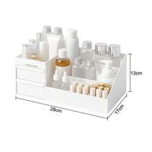Aufbewahrung Make Up Kosmetik Organizer mit Schubladen Multifunktion Organizer Schminkbox Einfache Lippenstift Dresser Skincare für Schlafzimmer Badezimmer