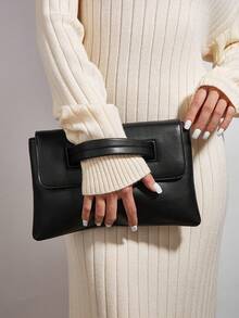 Dedoo Luxury Glamorous, Elegant, Exquisite, Quiet Luxury Large Black Square Bag Vintage, Mother's Day Gift For Mom Square Bag For Lady, Woman, For Party Girl Perfect For Party, Wedding, Prom, Dinner/Banquet, Dinner/Banquet, Best Gift For Women Mom Teacher Friend Bridesmaid - Black - View 2