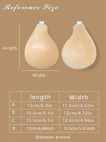 1pc Women's Backless Sticky Lift Bra, Silicone Adhesive Bra With Invisible Straps, Suitable For Wedding Dresses, Formal Gowns, Cold Shoulder, Backless, Spaghetti Strap, Tight Dresses, Sheer Tops, Spaghetti Strap Outfits, Bridal Shower, Travel, Party, Cocktail, Wedding, Formal Dinner, Charity Event, Graduation, Date Night, Brunch, Music Festival - Multicolor - View 2