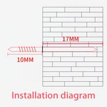100pcs/200pcs 1/2" Flat Head Baseboard Nails - Durable Metal Wall Nails, Suitable For Home And Office Use, Invisible Double-Sided Nails, Wooden Baseboard Nails, Woodworking Nails, Countersunk Nails, Headless Two-Pointed Nails, Wooden Subfloor Double-Headed Screws