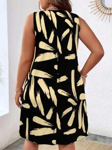 Plus Size Women's All-Over Print Off-Shoulder Maxi Dress - Round Neck Vacation Sundress, Flowy Beach Cover Up, Boho Chic Casual Dress For Curvy Women,Curve Boho Dresses