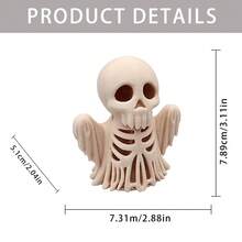 Halloween Skeleton Crafts Decor, Decorative Sculpture For Desk, Shelves, Windowsill, Indoor & Outdoor Decor, Home Office Design, Suitable For Creative Scenes, Rooms And Holiday Decorations, Theme Party Decor Home Decor Halloween Decor Fall Decor Room Decor - Color - View 4