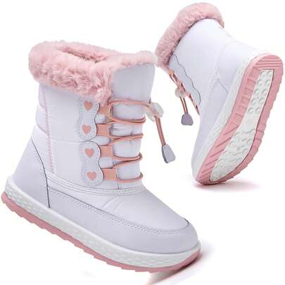 Kids' Snow Boots, Boys/Girls Outdoor Shoes, Boys Fashion Sneakers, Girls/Boys Snow Boots