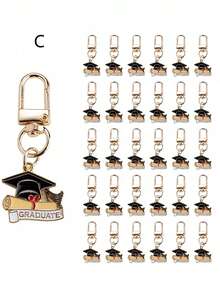 30 pièces Classic Vintage Cadeaux de remise des diplômes Mortier-planchette Matériel en alliage Attache homard/porte-clés créative, Convient pour les cadeaux de juillet Retour à l'école, Faveurs de fête de remise des diplômes, Décoration de sac, Porte-clés de téléphone/voiture, Cadeaux de la Fête des enseignants de septembre, Cadeaux pour amis, élèves, enseignants et camarades de classe