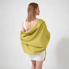 1pc Fashion Women Shawl, Extra Long Bridal Wrap For Wedding Party, All Seasons For Dress - A - View 16