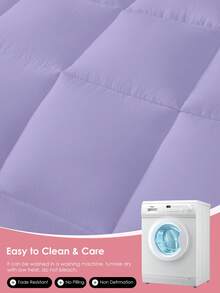 1pc Quilted Comforter - All Season Duvet Insert, Feather Alternative, Oeko-Tex Certified