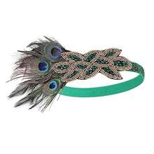 1 pezzo Fascia per capelli vintage da donna stile anni '20 Charleston Flapper, accessorio per mascherata/festa serale - Multicolore - Visualizzare 14