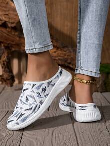 Women's Fashionable Casual Sneakers - Comfortable Breathable Slip-On, Suitable For Everyday Casual Wear