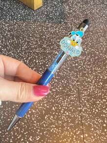 Disney Disney Premium Crystal Gradient Press-Type Gel Pen Set - Officially Licensed Mickey & Minnie & Daisy & Donald & Winnie The Pooh Collectible Design With Interchangeable Character Plates, 0.5mm Quick-Dry Black Ink (2000+ Pages), Luxury Writing Instrument For Journaling & Sketching - Elegant Gift For Disney Collectors & Educators, School Supplies,Back To School