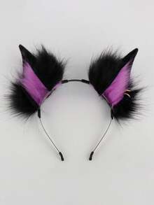 Sexy Punk Detachable Furry Bat Ear Costume Headband, Versatile Animal Ear Props For Live Broadcast & Stage Halloween - Hairband - View 8