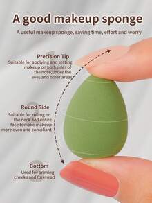 5 Mini Beauty Sponge Packs - Small Size Mini Makeup Sponges, Makeup Sponge Tools, Portable Spot Concealer For Eyes,Giveaways,Travel,Cheap Stuff,Travel Essential - Multicolor - View 7