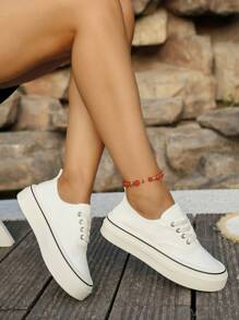 Women's Casual Fabric Sneakers, Flat, Fashion Versatile Slip-On, Chinese-Style Embroidery