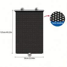 Parasole termico facile da installare senza fori - con ventose, estendibile per finestre in vetro di cucina, balcone e soggiorno