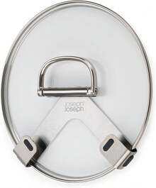 Joseph Joseph Space Set Of 2 Pot And Pan Lid Holders Self Adhesive Wall Mount Storage Organizer, Suitable Lids Up To 11 In, Tape And Screws Included, Stainless Steel - 1 - Xem 2