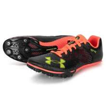 Under Armour U Kick Sprint 4 跑鞋，男女通用钉鞋，适用于跑步、跳远、田径运动，3025461-001