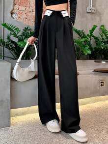 宽松直筒裤，美式宽松阔腿裤，时尚修身设计，时尚潮流