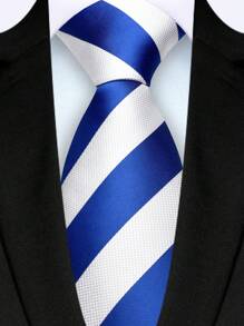 Blue and White Stripes