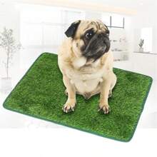 Pet Potty Training Pad - Artificial Grass Puppy Pee Pad, Realistic Dog Lawn Mat For Indoor/Outdoor Use, Washable Bathroom Turf For Cats & Dogs, Anti-Slip Pet Toilet Mat