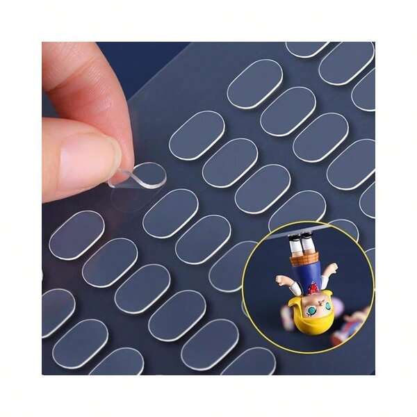 NOMMO Sticky Tack For Wall Hanging, Poster Putty For Walls,Two-Sided Mounting Putty, Waterproof Stickers Dots For Festival, Putty For Hanging Pictures,Clean Removable (100, 10mm)