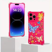 Funda para teléfono 1 pieza El diseño del patrón de pintura al óleo tiene cuatro esquinas que se pueden usar para colgar la funda del teléfono S. Es adecuado 16 Plus 12 Pro 14 13 15 Fundas blandas impresas de TPU - Colores mixtos 1 - Ver 6