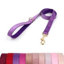 Fashion Corduroy Chenille Metal Clasp Dog Leash, Dog Walking Leash, Pet Accessories (Slight Color Difference Due To Fabric Batch, Sent Randomly)